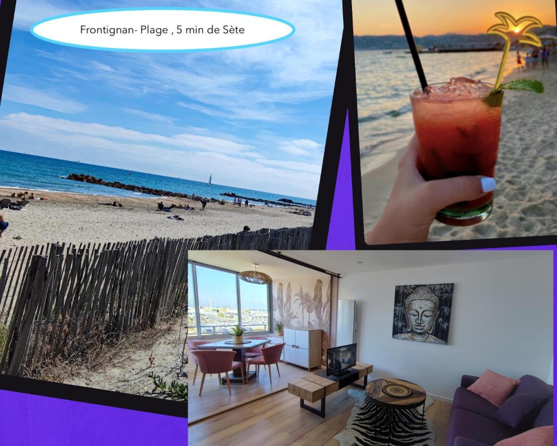 La Perle Bleue, 100 M De La Plage, Parking, Wifi Frontignan Ngoại thất bức ảnh